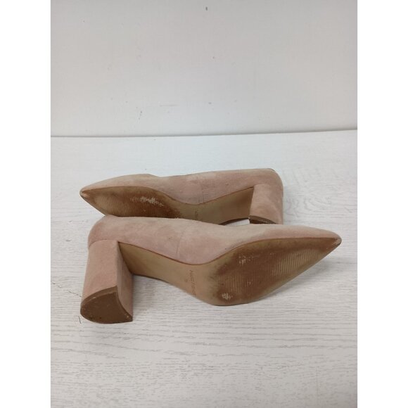 Mark Fisher Womens Clair Pumps Size 7M Pink Suede Leather Pointed Toe Heels - Picture 10 of 10